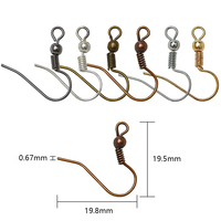 Zhubi 120 pièces en alliage de Zinc boucles d'oreilles crochets 6 grilles breloques en métal coloré pour bricolage faisant des bracelets pendentifs résultats de bijoux