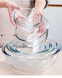 Thân Thiện Với Môi Lớn Rõ Ràng Thủy Tinh Trộn Bát Trong Suốt Bát Salad Cho Nhà Bếp Hộ Gia Đình Sử Dụng - Product Image 2