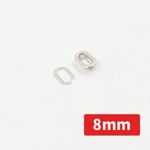 Hebilla metálica en forma de U, tipo ojal, de cobre, con técnica de chapado, para ropa, bolsos y accesorios, tipo ojo de vaca y tipo huevo - Product Image 6