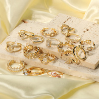 Günstige vergoldete Schmuck Punk Finger geometrische Twisted Wide Band Open verstellbare Ringe für Frauen Bijoux Femme Geschenke