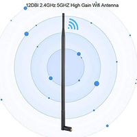 Antena Karet 2.4G 5.8G Pasokan Pabrik 12dBi Fleksibel SMA Male OEM ODM Grosir untuk Rumah Pintar