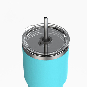20 oz Portable Car Cup - Vacuum Stainless Steel <b>Insulated</b> Drinking Straw <b>Mug</b> - Product Image 6