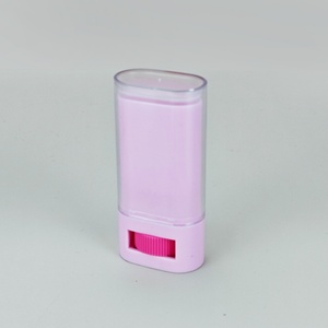 Tubo Ovalado para Bálsamo Labial y Desodorante, de Plástico Transparente, Ecológico, Impreso con Serigrafía, en Blanco, Negro y Rosa, de 15g/15ml - Product Image 6