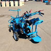 Moissonneuse-batteuse à maïs automatisée monorangée diesel 15 CV, autopropulsée, avec éplucheur de maïs et broyeur de paille, transmission par engrenages, pour mini-ferme