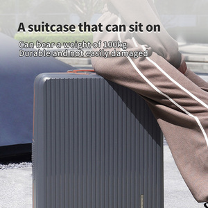 Factory High Quality Pure PP Colorful Luggage Set Wide <strong>Trolley</strong> Travel <strong>Suitcase</strong> 20 24 28inch Cabin Luggage WITH TSA Lock - Product Image 5