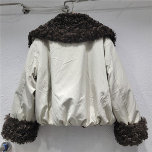 Abrigo corto de <span class=keywords><strong>mujer</strong></span> de moda casual con <span class=keywords><strong>cuello</strong></span> <span class=keywords><strong>Mao</strong></span> <span class=keywords><strong>Mao</strong></span>, cremallera y empalmes de color liso, novedad otoño-invierno 2026 al por mayor - Product Image 2