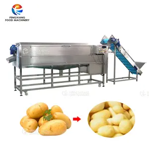 LXTP-3000 Spiral tipi patates yıkama ve soyma makinesi Taro yıkama ve soyma makinesi