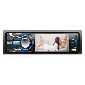 Pemutar MP3 MP4, DC12V-24V Audio dvd, Pemutar cd, BT, pemutar MP3, MP4, Radio, antarmuka kartu SD, Universal, 1 Din