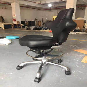 Shilleva Ultrasound Examination <b>Chair</b> Black Height Adjustable Ergonomic Office <b>Chair</b> With <b>Wheels</b> For Medical Use - Product Image 2