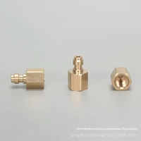 Connecteur d'alimentation mâle en cuivre à connexion rapide 8 mm, buse d'entrée de valve haute pression unidirectionnelle M10*1G1/8NPT, filetage interne/externe ABS