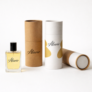 Custom Perfume <b>Box</b> <b>Round</b> Cardboard Paper Tube Soft Touch Finish High End Perfume Packaging for Retail Wholesale - Product Image 6