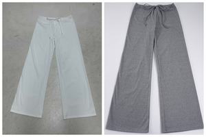 Pantalones Anchos de Lona con Corte Drapeado - Tela Acanalada Transpirable y Cómoda con Cintura Ajustable con Cordón para la Temporada de Primavera - Product Image 2