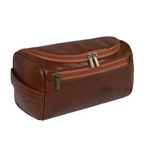 Bolsa de cosméticos de PU impermeable al por mayor de fábrica, bolsas de almacenamiento de cosméticos portátiles de gran capacidad, bolsa de viaje de maquillaje para exteriores para mujer - Product Image 1