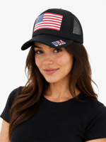 Casquettes de camionneur unisexes en toile de coton à 6 panneaux, broderie 3D, profil bas, multicolores, noires, vintage Y2K, réglables