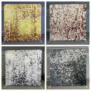 ฉากหลังงานเลี้ยงแบบพกพา ผ้าตึงพิมพ์ลายด้วยเทคนิค Dye Sublimation ลายเลื่อมสีเงิน สำหรับงานอีเว้นท์ - Product Image 5