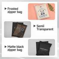 Sacs à fermeture éclair en CPE givré personnalisés, impression en héliogravure, pochettes d'emballage pour vêtements en plastique mat refermables, directement de l'usine