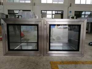 Boîte <span class=keywords><strong>de</strong></span> passage statique à verrouillage électronique certifiée ISO/CE/GMP <span class=keywords><strong>trappe</strong></span> <span class=keywords><strong>de</strong></span> transfert <span class=keywords><strong>de</strong></span> salle blanche pour salle <span class=keywords><strong>de</strong></span> bain chambre hôtel école salle à manger - Product Image 5