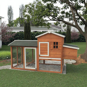 SDC021 poulaillers en bois Cages volaille maison pour animaux de compagnie lapin huche enceinte jardin arrière-cour Cage utilisation intérieure et extérieure - Product Image 2