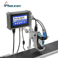 Impresora U3 TIJ de Bajo Costo y Alto Rendimiento de Phezer, Máquina de Codificación por Lotes en Línea para Bolsas de Plástico, Cartones, Botellas, Datos Variables, Códigos QR