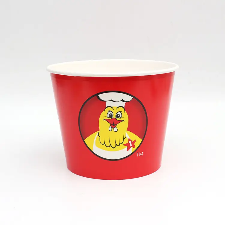 Embalagens de alimentos descartáveis 130oz de papel da galinha frita balde/caixa