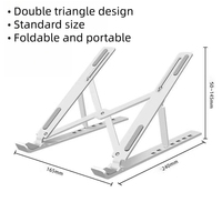 Support portable pliable en plastique pour tablette PC X604-1 avec hauteur réglable pour bureau d'ordinateur, compatible avec iPad