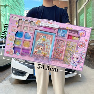 Trẻ em tự làm đồ trang sức làm đồ chơi Bộ Quà Tặng cát nhanh tay tài khoản GOO thẻ kem keo yên tĩnh cuốn sách màu nước graffiti làm - Product Image 1
