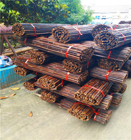 Pagar Privasi Bambu Karbonisasi dengan Perlakuan Panas Ramah Lingkungan untuk Toko & Penggunaan Luar Ruangan 100CM*180CM