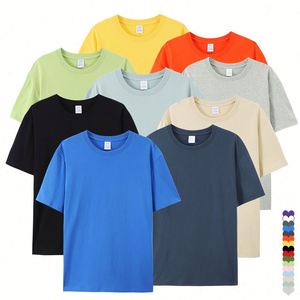 High Quality Custom Branded Oversized Plain Black Dtg Print T Shirts for Men Heavy Weight 100% Cotton 2024 Usa Sizes Wholesale - Product Image 1