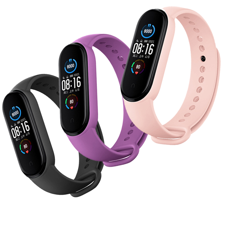 Ремешок силиконовый для Xiaomi Mi Band 5, спортивный смарт-браслет для Xiaomi Mi Band 3 4 5 Mi Band 6