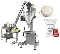 Machine de remplissage semi-automatique de sac de poudre sèche de remplisseur de farine de paprika de café Machine de remplissage de vis de dosage de tarière de poudre de cacao