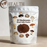 Yhealth Instant Coffee 10 in 1Mushrooms Blend Coffee Powder 10 Mushrooms Coffee Customized Packaging OEM Mushroom Flavor Coffee
