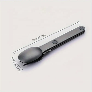 Ensemble de <span class=keywords><strong>couverts</strong></span> de camping de pique-nique de voyage durables avec couteau <span class=keywords><strong>à</strong></span> steak cuillère <span class=keywords><strong>à</strong></span> soupe fourchette <span class=keywords><strong>à</strong></span> <span class=keywords><strong>salade</strong></span> 3 pièces ensemble de <span class=keywords><strong>couverts</strong></span> en aluminium magnétique - Product Image 6