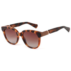 Gafas de Sol Unisex con Marco Completo Negro y Patillas Rojas con Diseño de Tortuga, Protección UV400 para Adultos - Product Image 6