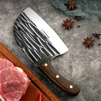 Couteau de cuisine commercial en acier inoxydable robuste Logo personnalisé couteau d'abattage de vache à trancher les tomates côtelettes d'os pointues pour les chefs
