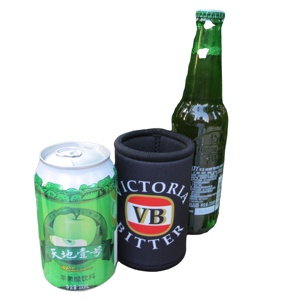 375ml Insulated Neoprene Waterproof Sublimation Stubby Holder with Stitched Top and Bottom Can Coozies and Base - Product Image 5