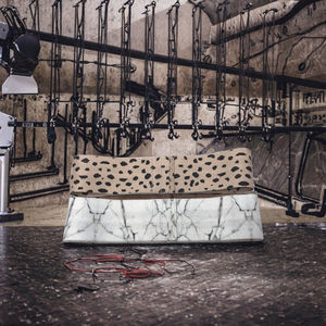 Banda Elástica para Ejercicios de Glúteos, Personalizada, Resistente, Ecológica, de Tela de Poliéster Antideslizante, con Estampado de Leopardo y Mármol - Product Image 3