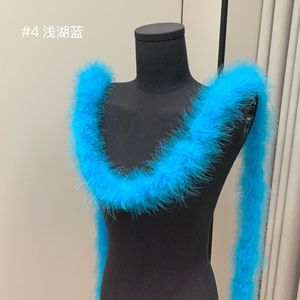 Suministro de fábrica colorido pavo marabú pluma Boa <span class=keywords><strong>plumas</strong></span> blancas para vestidos de fiesta ropa zapatos sombreros Decoración - Product Image 4