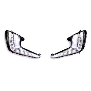 Feux de jour TYPY pour voiture, 1 jeu, feux de brouillard, couvre-phare avec clignotant, style de voiture DRL pour KIA RIO K2 2011 2012 2013 2014 - Product Image 1
