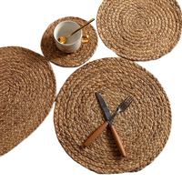 Sous-verres tressés en paille de jacinthe d'eau faits à la main napperons isolants antidérapants Table mariage décor à la maison accessoires plante