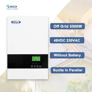 Eitai 5500W 48V Hot Koop Hybrid Solar Inverter 5.5kva Off Grid Systeem Thuisgebruik Mppt Controller Converter Zonder batterij