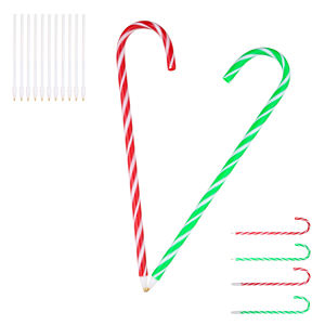 Stylo en gel en plastique en forme de canne à sucre personnalisé avec logo, idéal pour les cadeaux d'entreprise promotionnels de Noël - Product Image 1