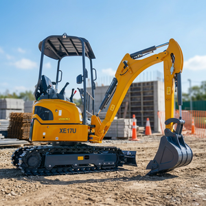 Excavadora Compacta de Orugas Hidráulica Mini XE17U de 1.7 Toneladas con Giro de Cola Cero y Estructura Telescópica, Directo de Fábrica - Product Image 2