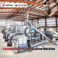 Machine de carbonisation continue, four à charbon de biomasse pour la fabrication de charbon à partir de coques de noix de coco et de palmiers