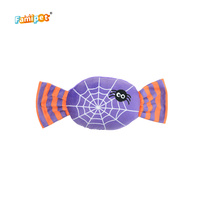 Jouet en peluche souple et grinçant pour chien, design bonbon sur le thème d'Halloween, personnalisé par le fabricant Famipet, vente en gros, nouveau modèle