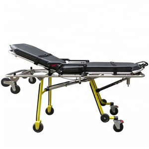 Tempat Tidur Ambulans yang Dapat Disesuaikan Ketinggiannya Secara Manual |   Tandu Aluminium Alloy Multi-Posisi untuk Perawatan Pra-Rumah Sakit & Dalam Rumah Sakit - Product Image 6