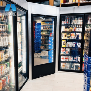 Chambre froide et congélateur commerciaux sur mesure avec portes vitrées, étagères, moteur et unité modulaire - Product Image 5