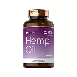 Cápsulas blandas de aceite de cáñamo prensado en frío de alta calidad, soporte inmunológico, salud de la piel y el cabello, y salud del corazón. - Product Image 1