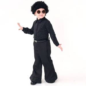 Costume de disco des années 70 pour Halloween, paillettes, style hippie, rétro, vintage, pour chanteur, spectacle sur scène, défilé, paillettes, cosplay, fête de carnaval - Product Image 3