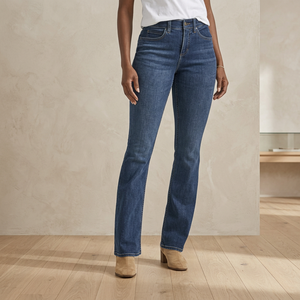 Jeans Bootcut Confort Stretch pour Femmes, Porté Quotidien, Taille Haute, Pantalon Évasé, Imprimé, Taille XL pour l'Hiver et l'Été - Product Image 3