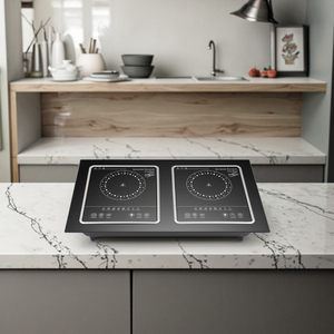 CM-IH207 hai đầu đốt bếp điện bếp gốm bảng điều khiển di động lẩu nhựa thủy tinh cảm ứng Hà Lan Bếp cảm ứng gia đình - Product Image 2